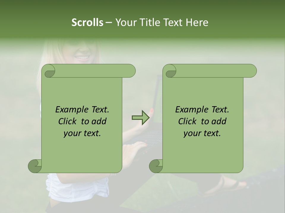 Office Confident Outdoor PowerPoint Template