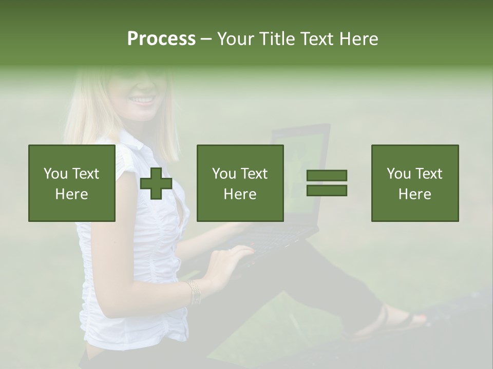 Office Confident Outdoor PowerPoint Template