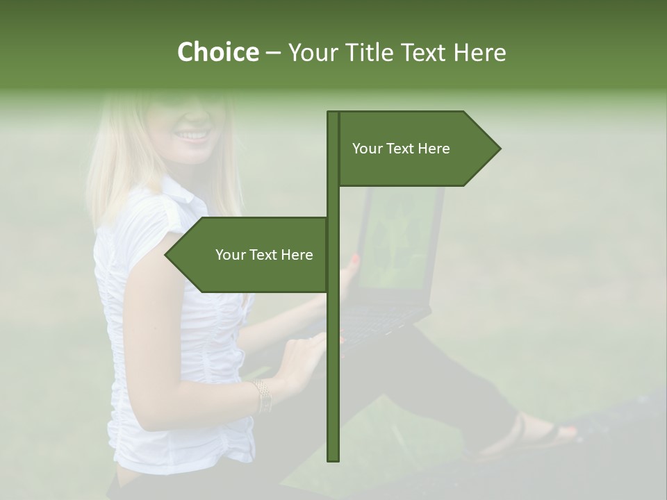 Office Confident Outdoor PowerPoint Template