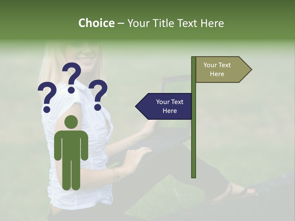 Office Confident Outdoor PowerPoint Template