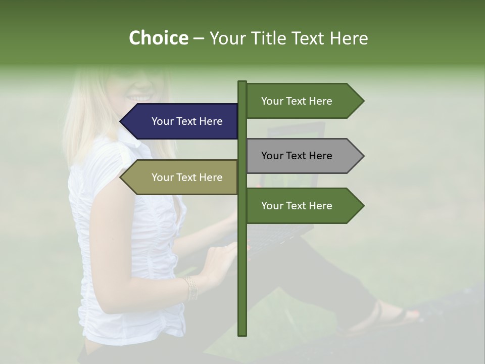 Office Confident Outdoor PowerPoint Template