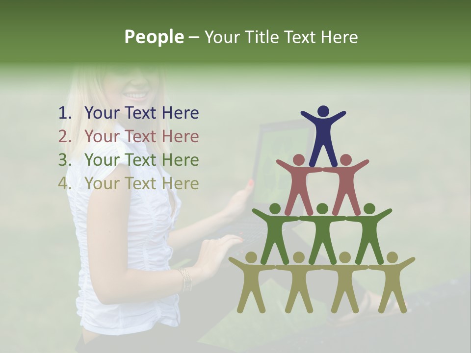 Office Confident Outdoor PowerPoint Template