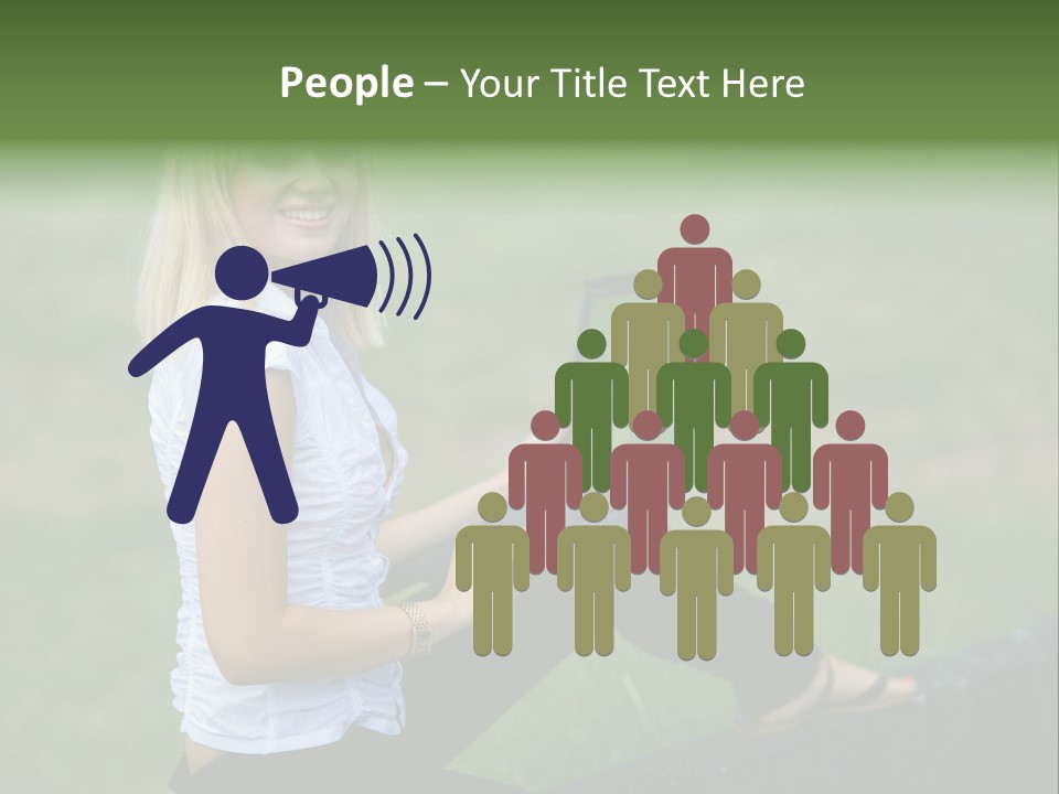 Office Confident Outdoor PowerPoint Template