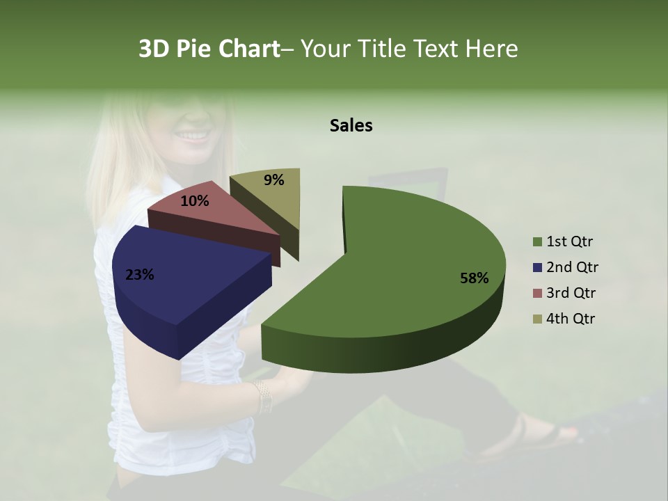 Office Confident Outdoor PowerPoint Template