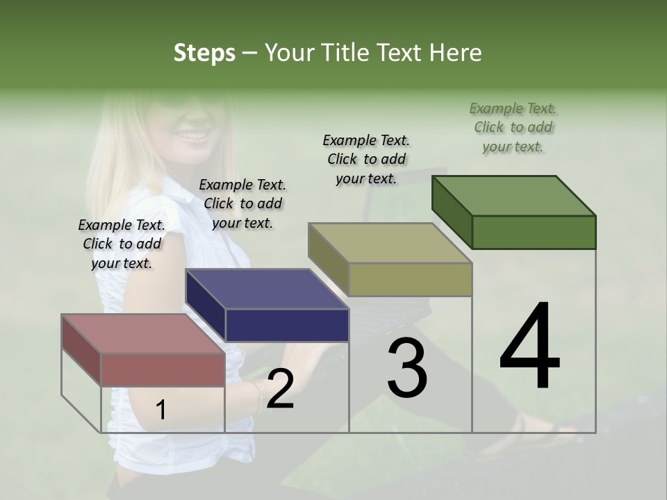 Office Confident Outdoor PowerPoint Template