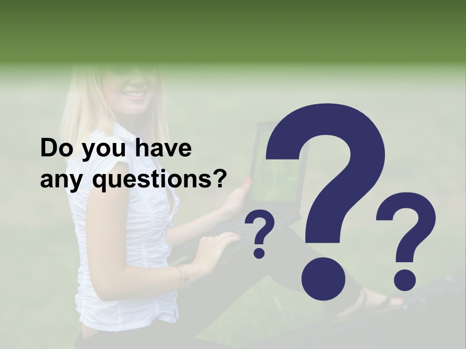 Office Confident Outdoor PowerPoint Template