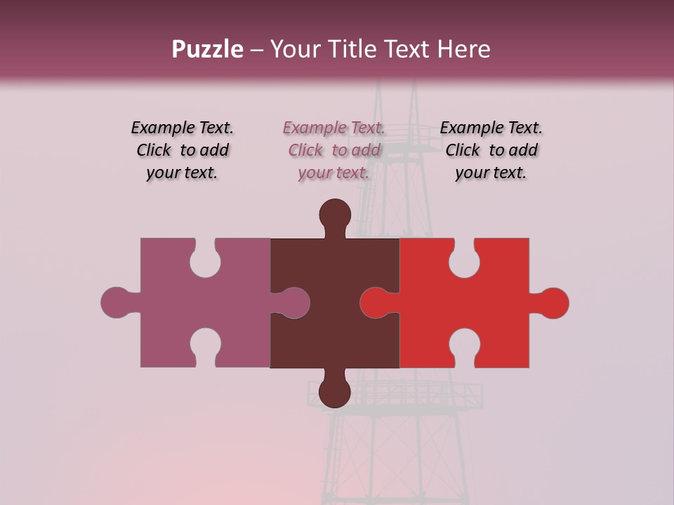 Gas Well Red PowerPoint Template