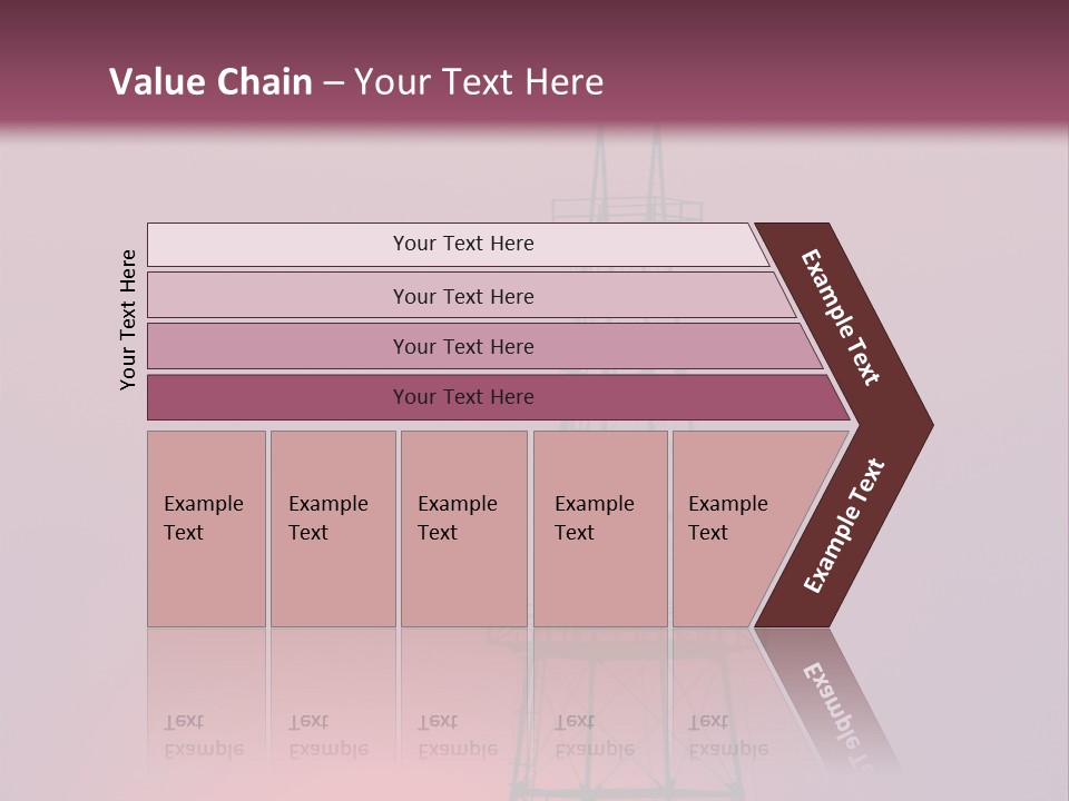 Gas Well Red PowerPoint Template