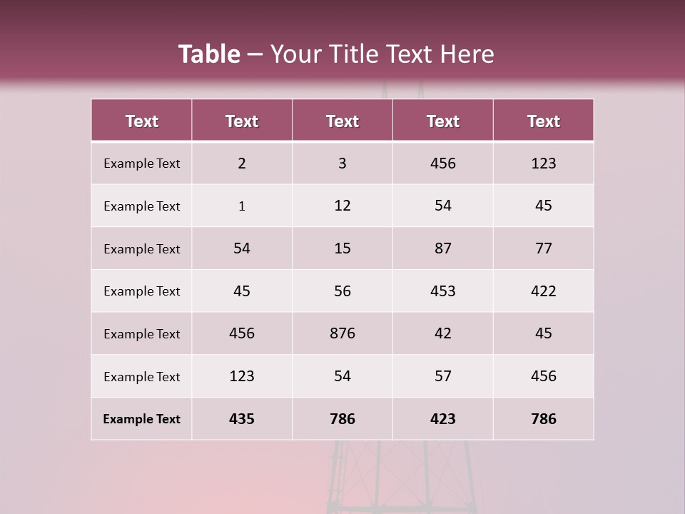 Gas Well Red PowerPoint Template