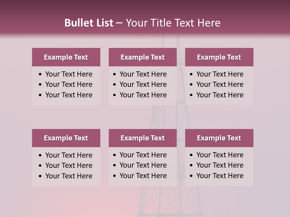 Gas Well Red PowerPoint Template