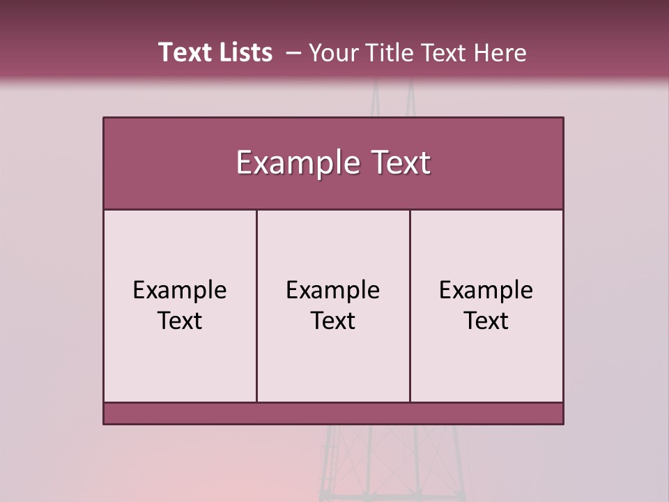 Gas Well Red PowerPoint Template