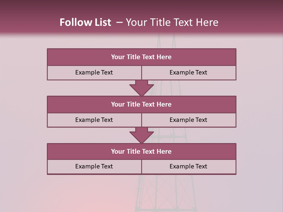 Gas Well Red PowerPoint Template