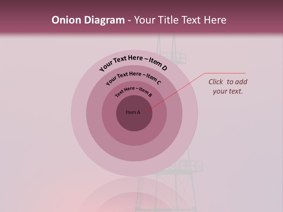 Gas Well Red PowerPoint Template