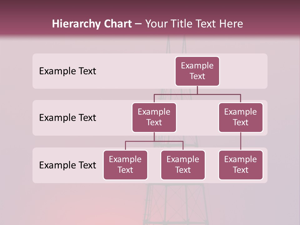 Gas Well Red PowerPoint Template