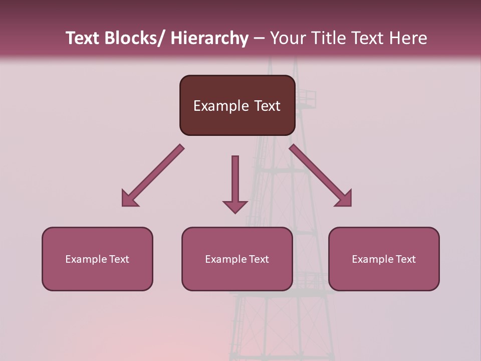 Gas Well Red PowerPoint Template