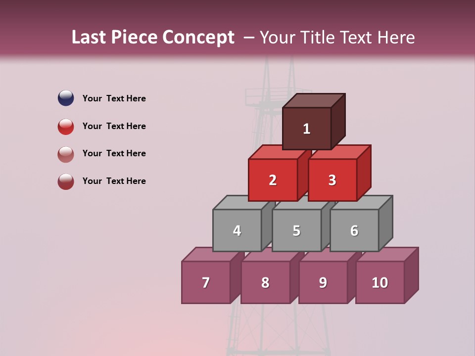 Gas Well Red PowerPoint Template