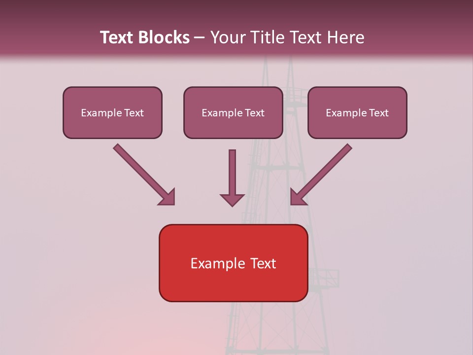 Gas Well Red PowerPoint Template