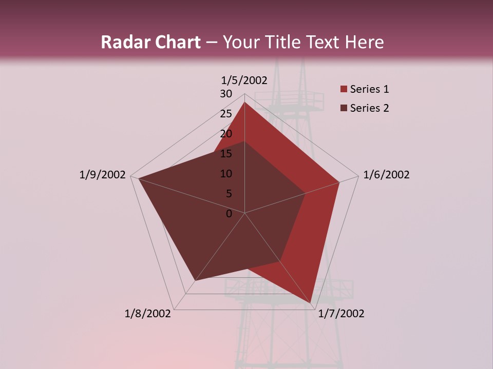 Gas Well Red PowerPoint Template