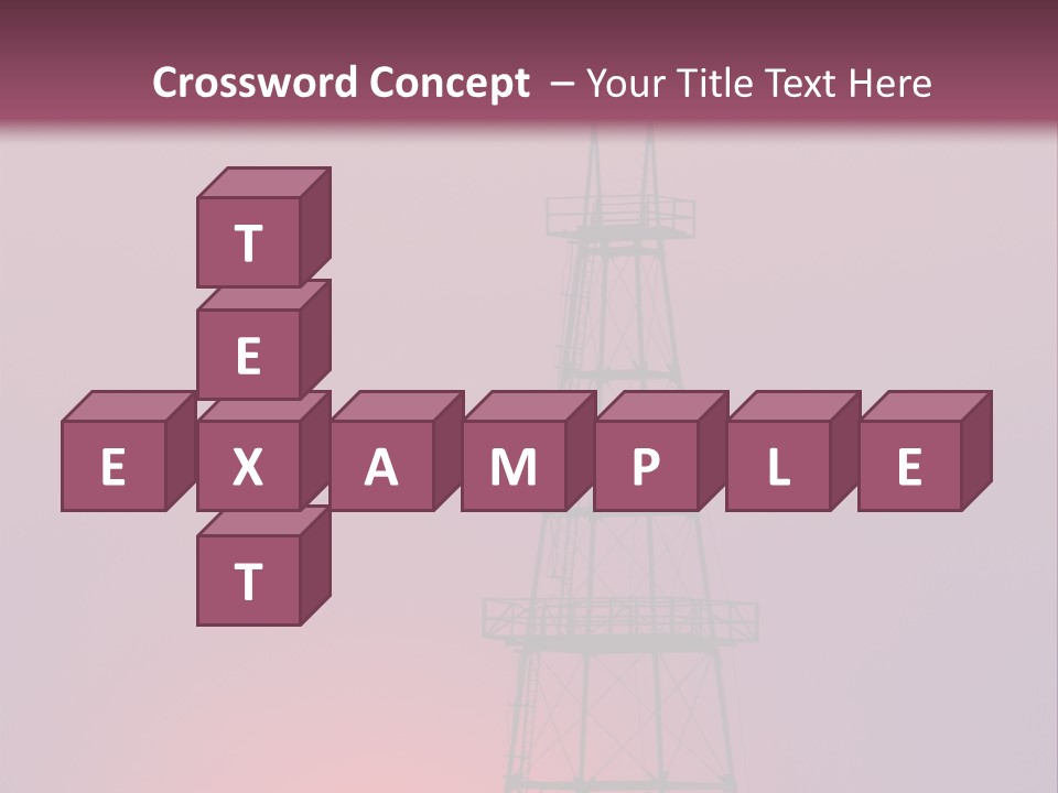 Gas Well Red PowerPoint Template