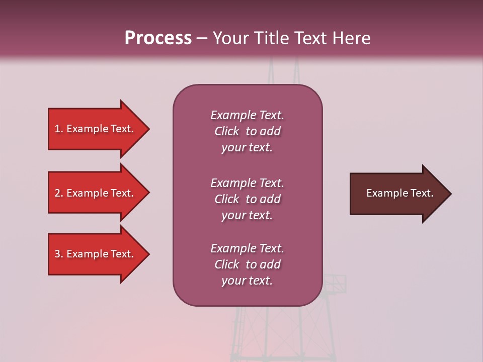 Gas Well Red PowerPoint Template