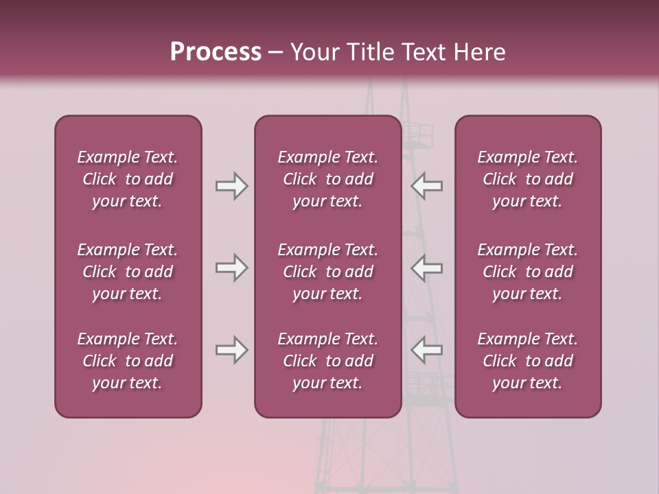 Gas Well Red PowerPoint Template