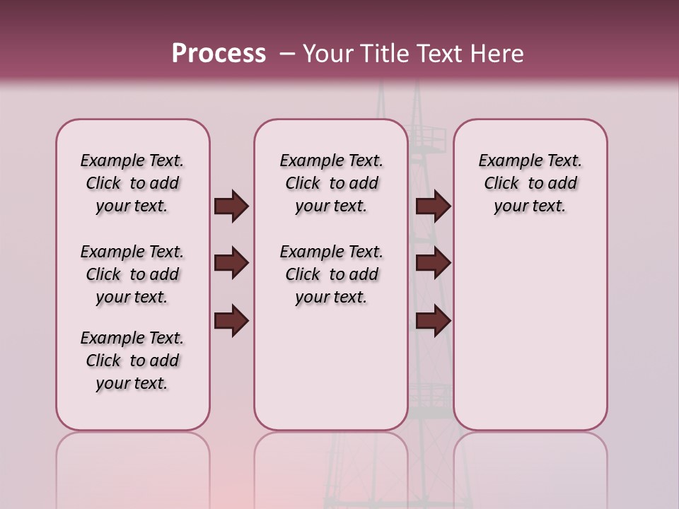 Gas Well Red PowerPoint Template