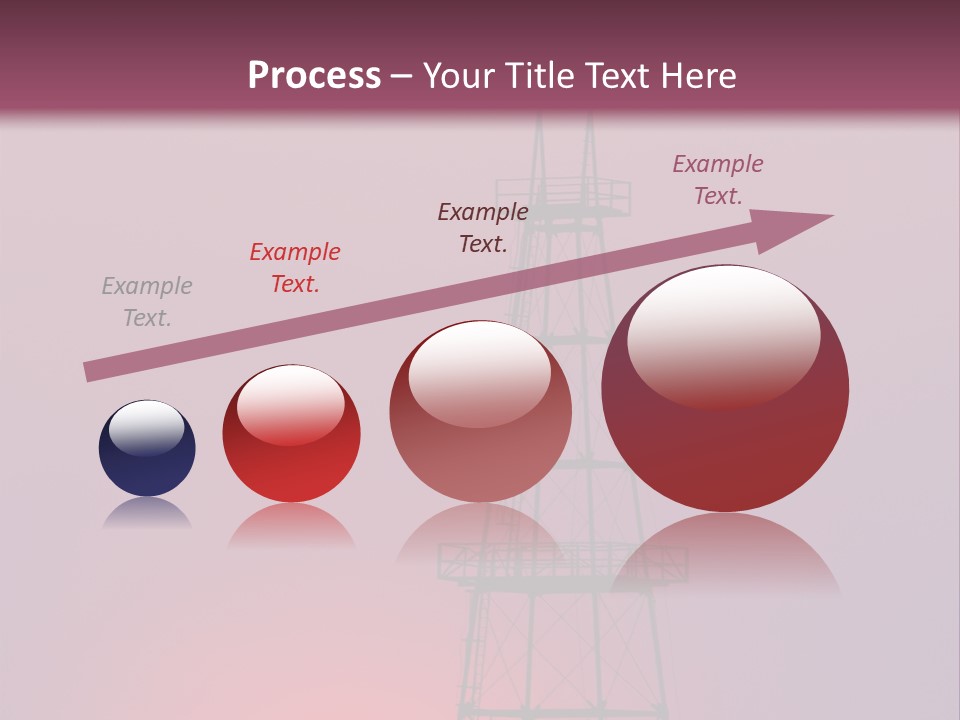 Gas Well Red PowerPoint Template