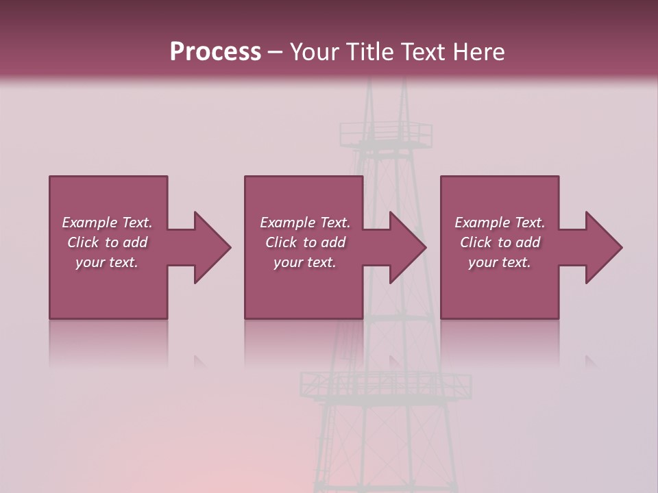 Gas Well Red PowerPoint Template