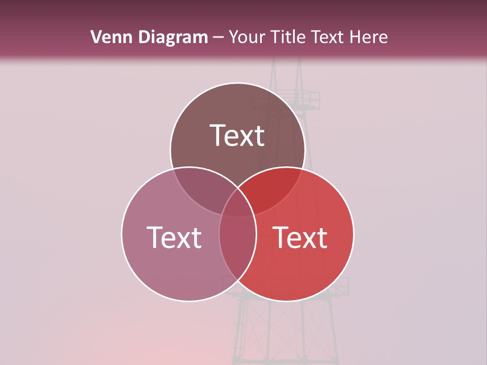 Gas Well Red PowerPoint Template