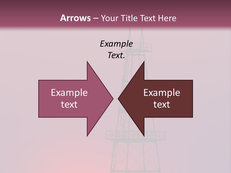Gas Well Red PowerPoint Template