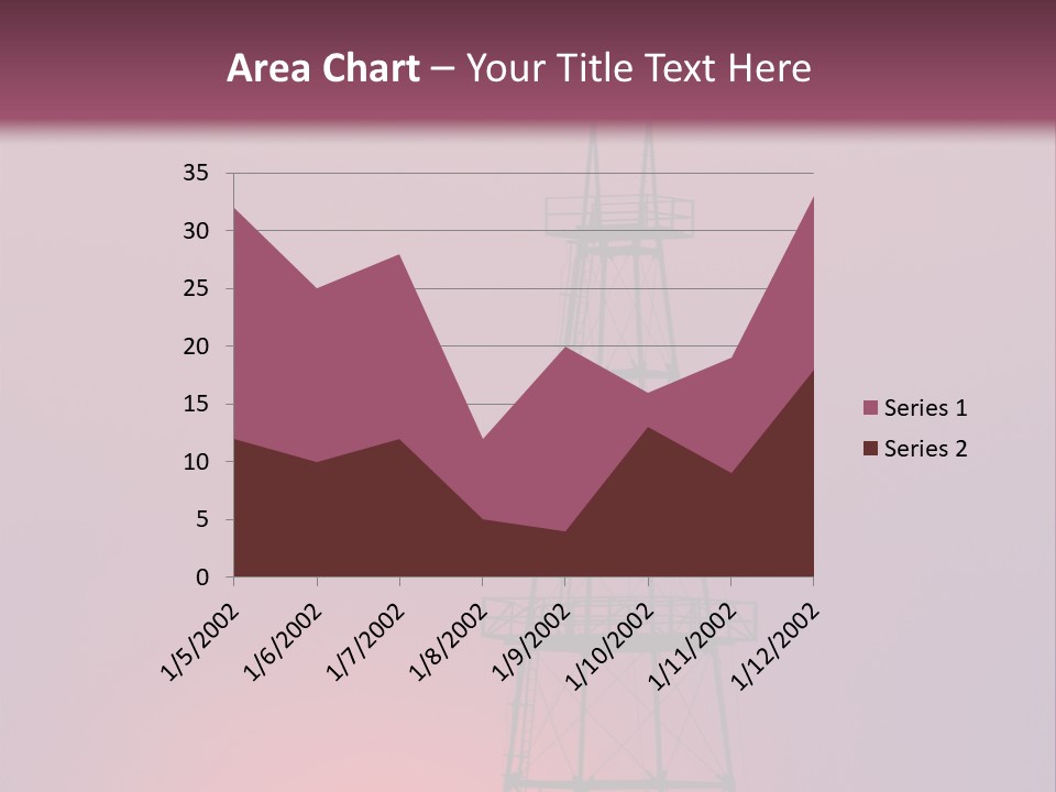 Gas Well Red PowerPoint Template