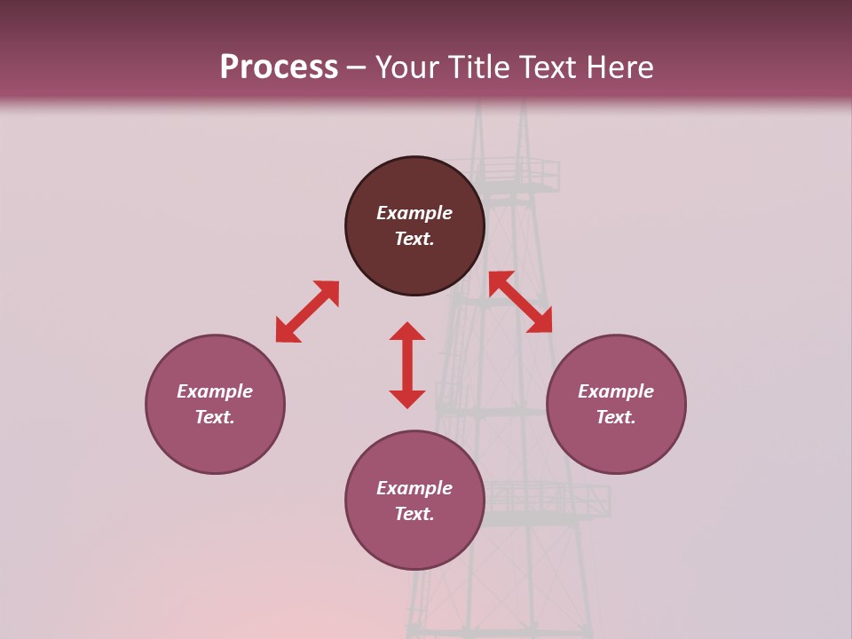 Gas Well Red PowerPoint Template