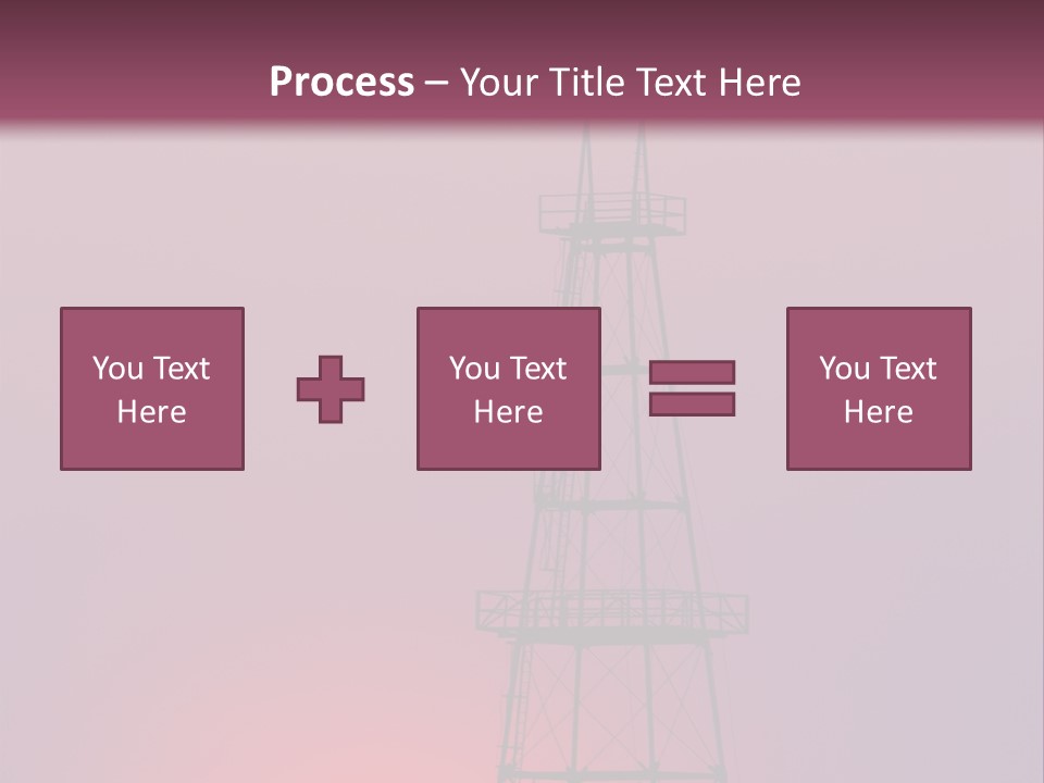 Gas Well Red PowerPoint Template