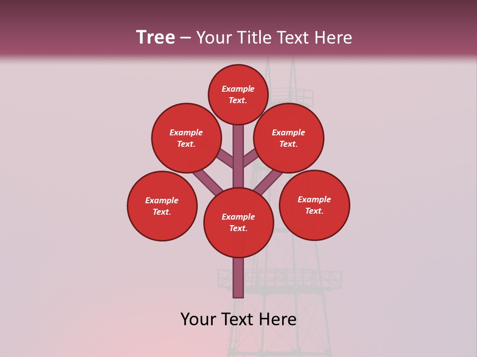 Gas Well Red PowerPoint Template
