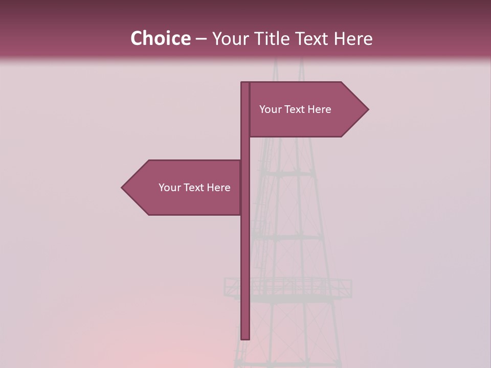Gas Well Red PowerPoint Template