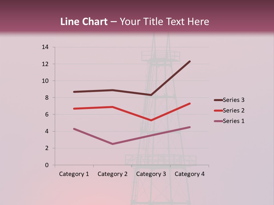 Gas Well Red PowerPoint Template
