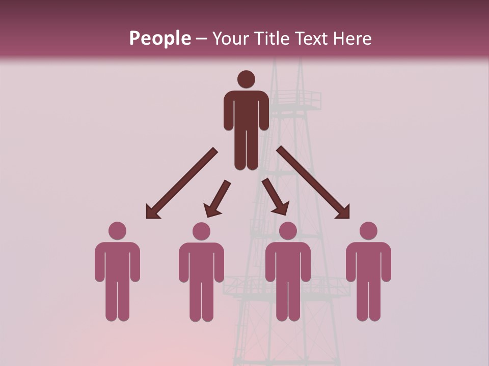 Gas Well Red PowerPoint Template