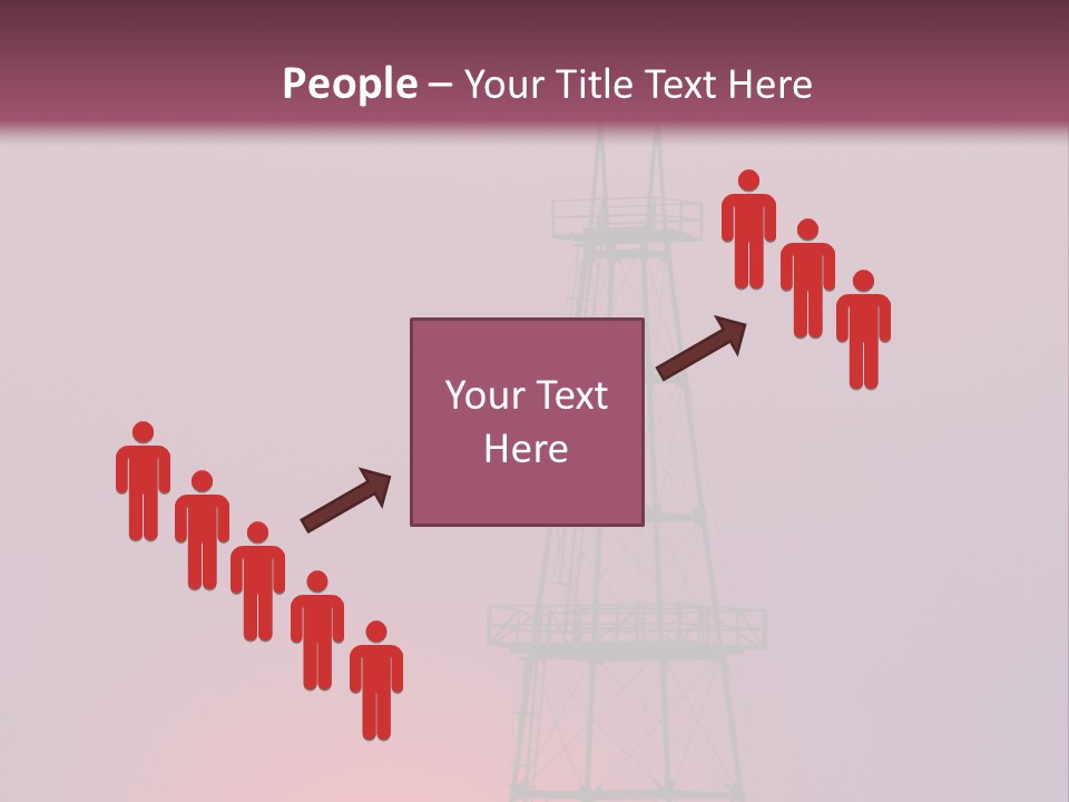 Gas Well Red PowerPoint Template
