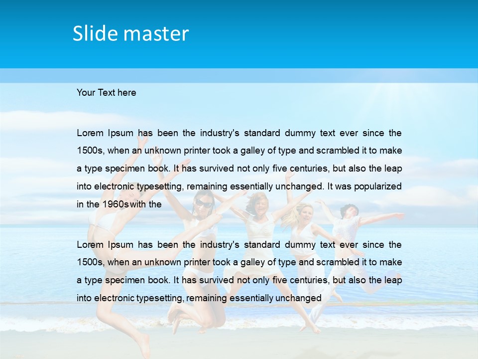 Travel Sunny Cloud PowerPoint Template