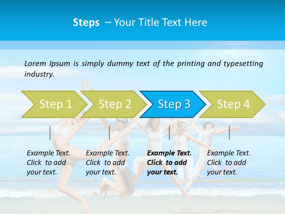 Travel Sunny Cloud PowerPoint Template