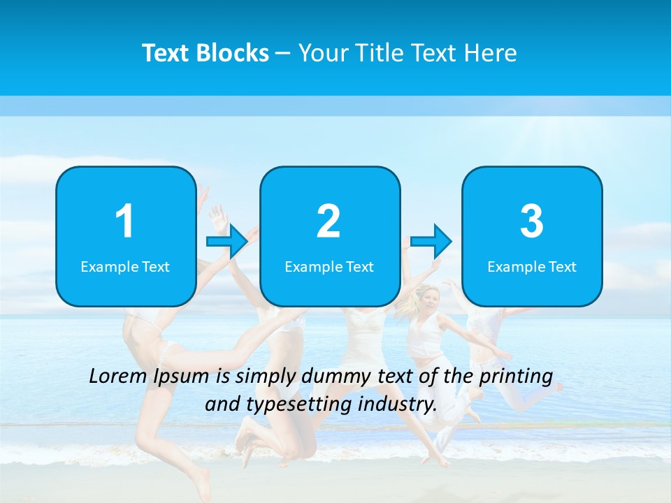 Travel Sunny Cloud PowerPoint Template