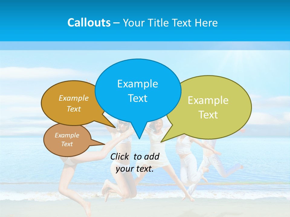 Travel Sunny Cloud PowerPoint Template