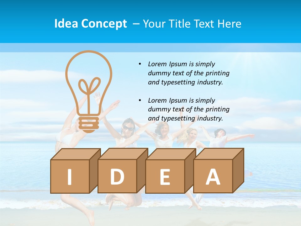 Travel Sunny Cloud PowerPoint Template