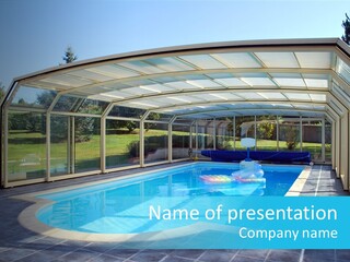 Covered House Villa PowerPoint Template