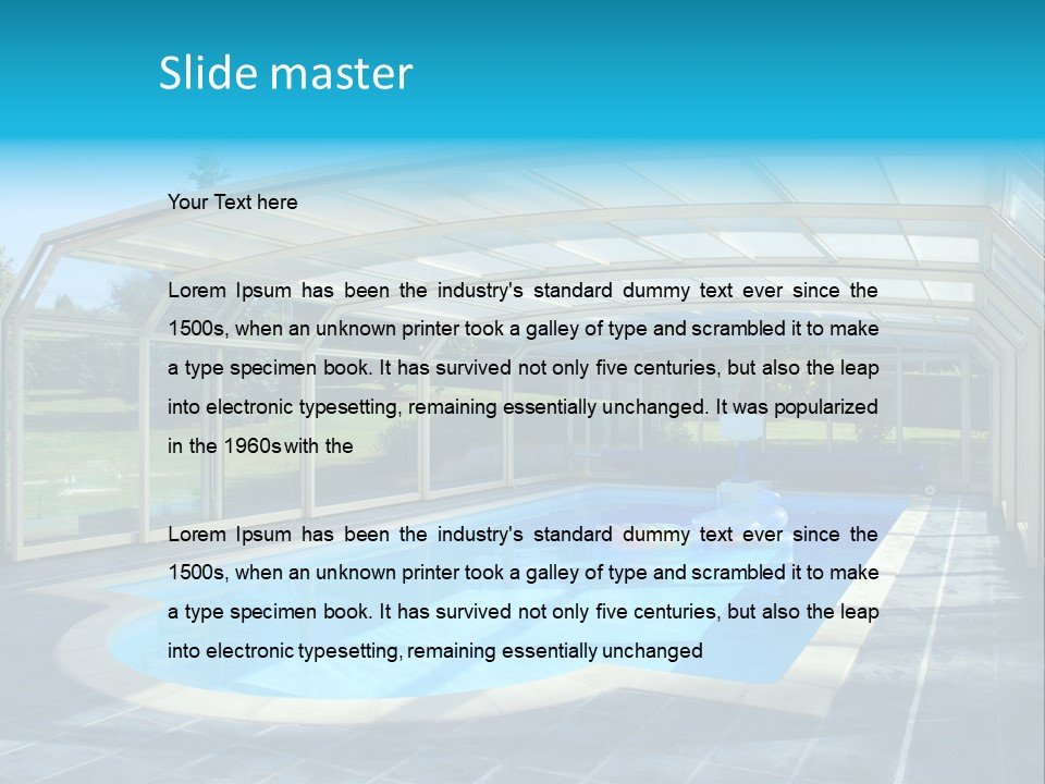 Covered House Villa PowerPoint Template