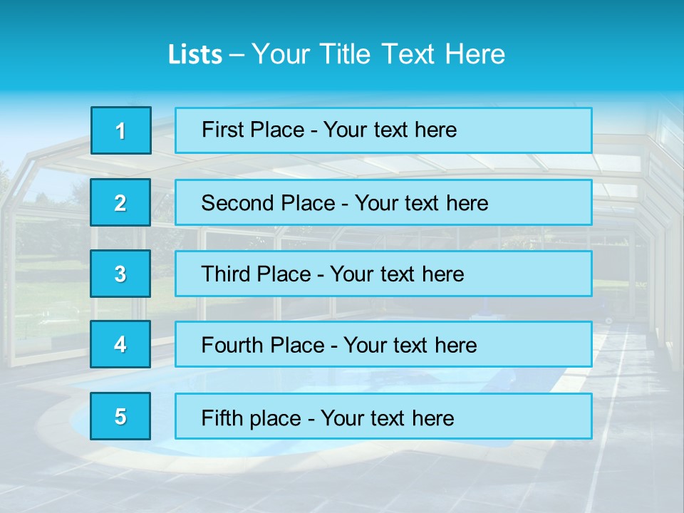 Covered House Villa PowerPoint Template