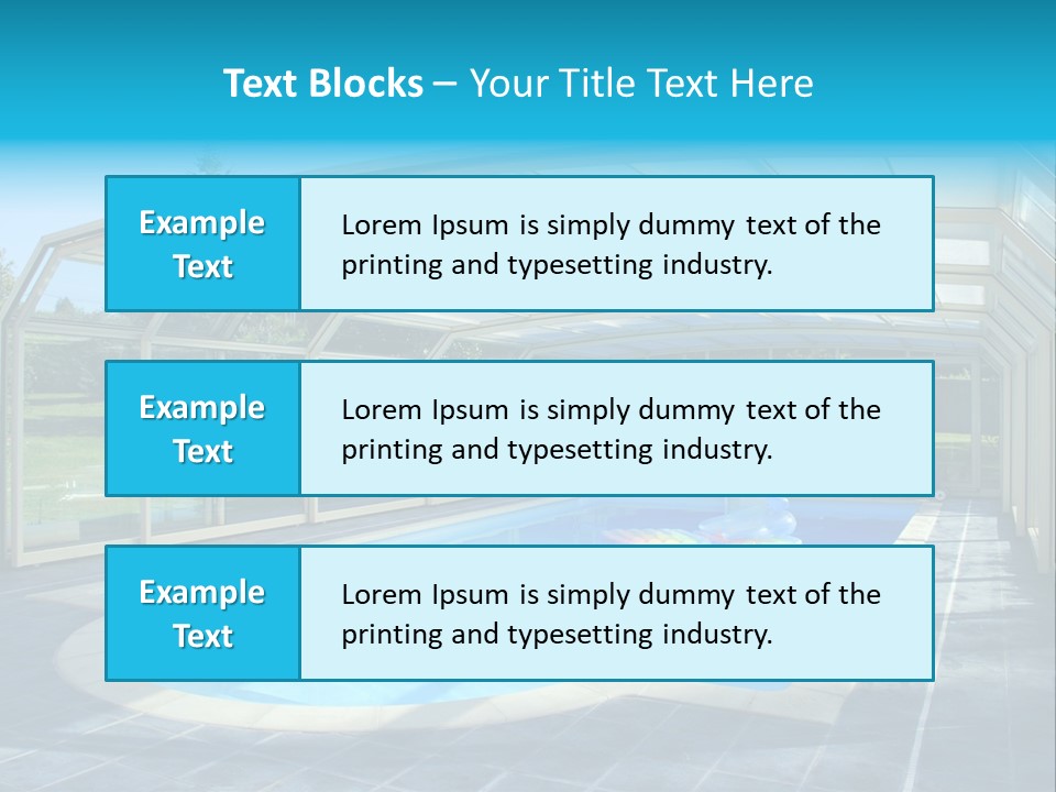 Covered House Villa PowerPoint Template