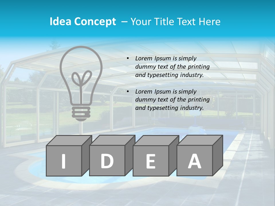 Covered House Villa PowerPoint Template