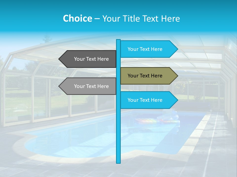 Covered House Villa PowerPoint Template
