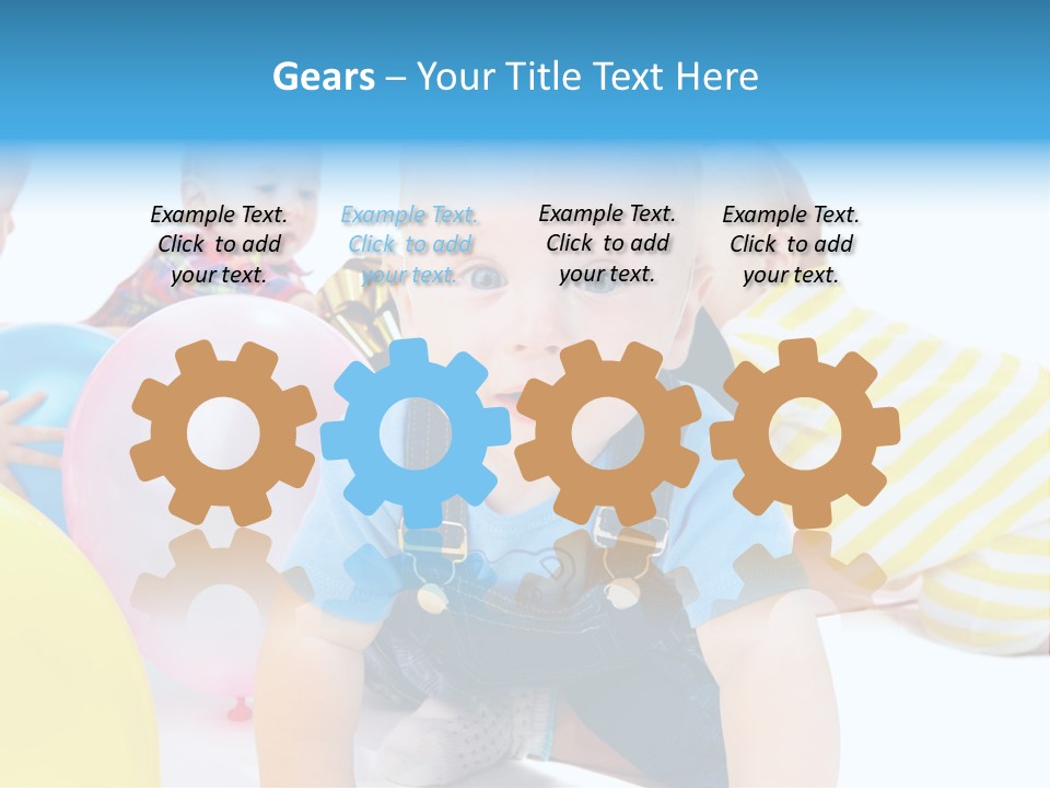 Surprised Together Balloon PowerPoint Template